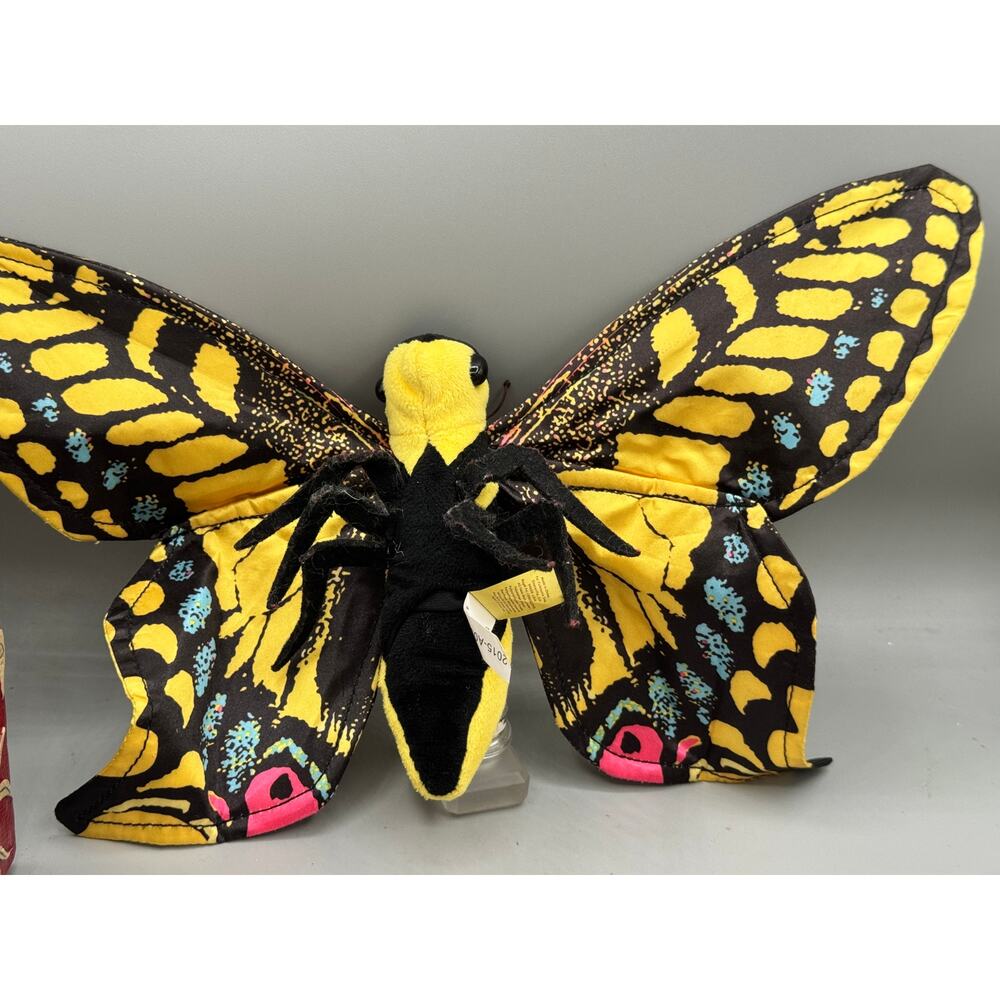 Folkmanis Yellow Swallowtail Butterfly Finger Puppet Plush Toy Doll - Picture 2 of 5